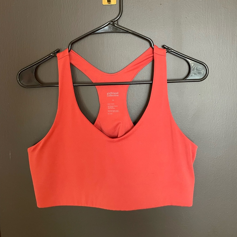 Girlfriend Collective Lola Sports Bra in Lava